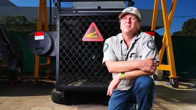 Croc-wrangler Michael Joyce did not suffer a cut in salary or entitlements. Picture: Zak Simmonds