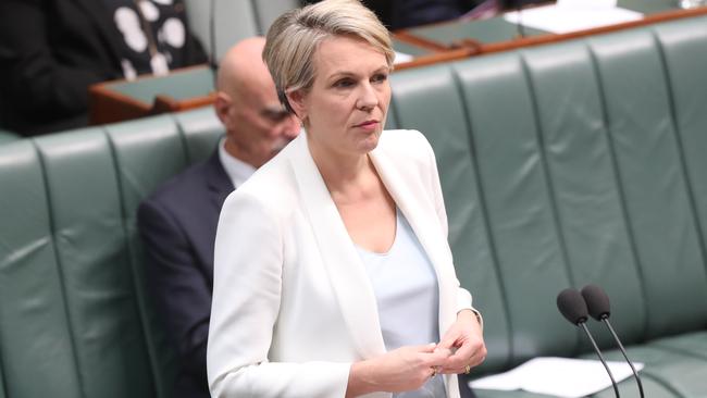 Tanya Plibersek pays tribute to Bob Hawke. Picture Kym Smith