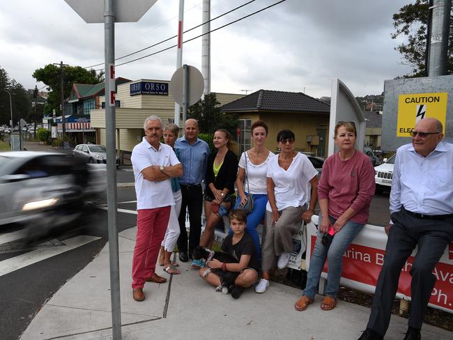 Parriwi Rd residents upset with the boom gate allowing the rat run, photographed in February 2015. Picture: Annika Enderborg