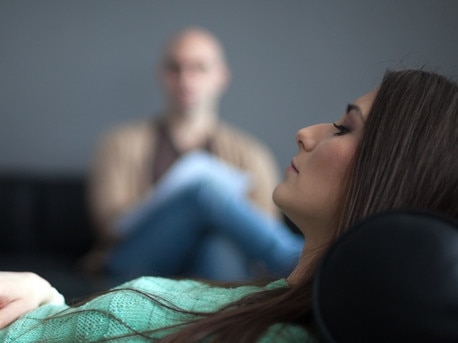 Young woman visiting psychiatristpsychologistmental healthpsychology