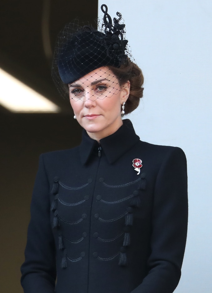 Kate Middleton attends the annual Remembrance Sunday memorial at The Cenotaph on November 10, 2019 in London, England. Image credit: Getty Images