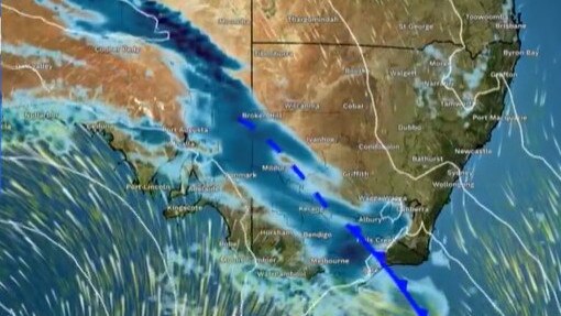 Bureau of Meteorology forecast for Saturday night. Picture: BOM