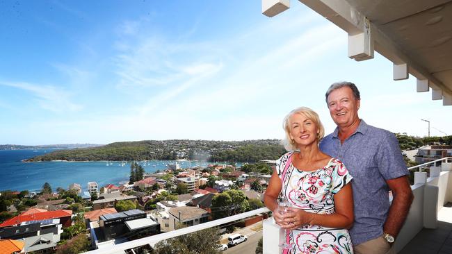 Airbnb ‘superhosts’ Cheryl and Darryl Dobe, at their Fairlight home in Sydney yesterday, are well aware of the tax liabilities of renting out their property. Picture: John Feder