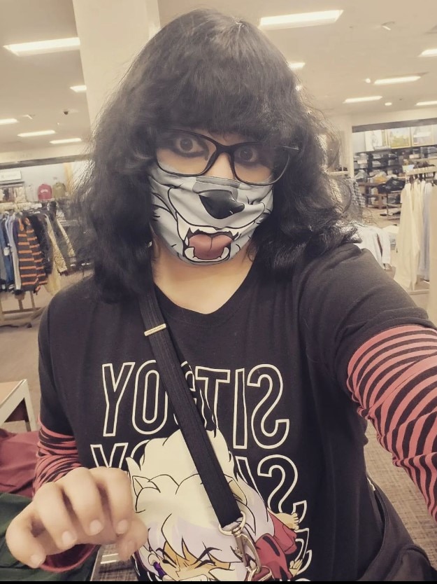 Naia Ōkami spiritually identifies as a British Columbian wolf. Picture: Instagram