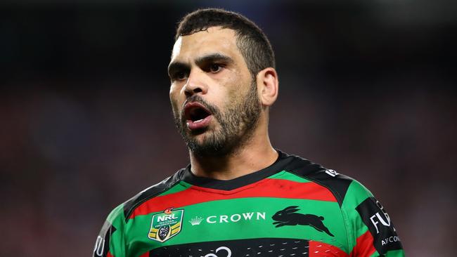 Greg Inglis’s preseason knee injury is worrying news. Picture: Cameron Spencer/Getty Images