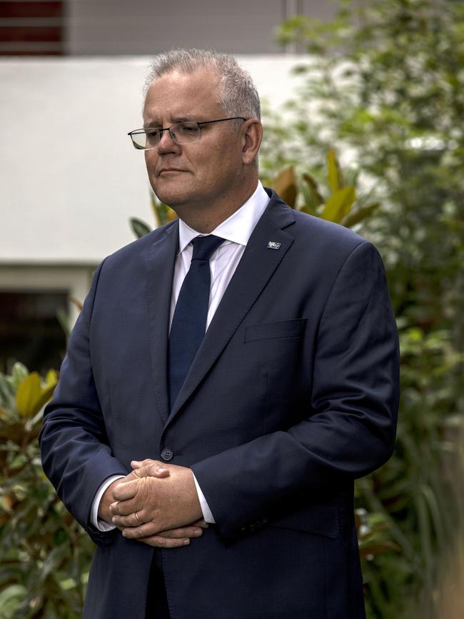 Scott Morrison on Tuesday. Picture: Diego Fedele