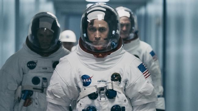 Ryan Gosling plays astronaut Neil Armstrong as inscrutable in ‘First Man’. Picture: Supplied