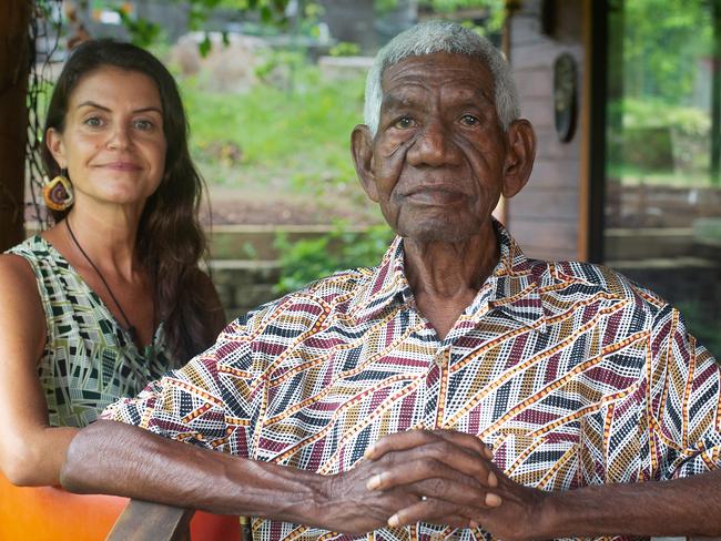 Rev. Dr. Djiniyini Gondarra OAM and Luku NgÃÂ¤rra: The Law of the Land director and producer Sinem Saban. Picture: Eve Jeffery.