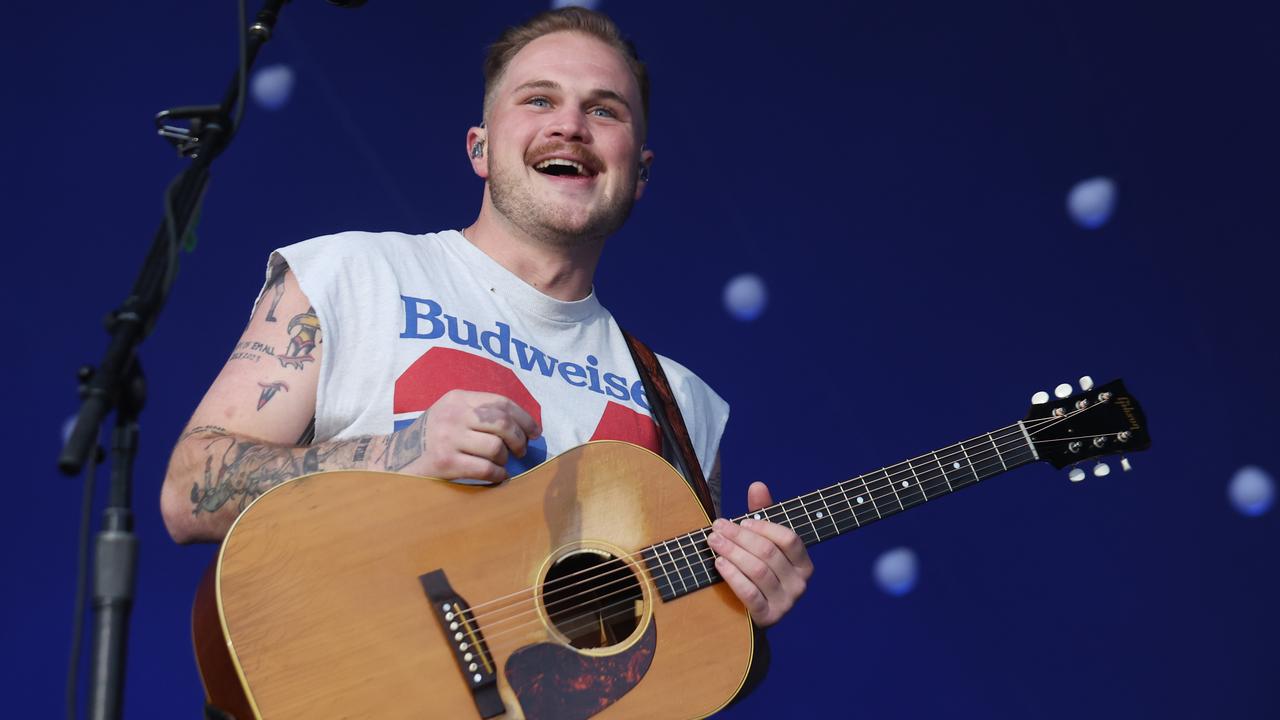 US country star Zach Bryan performed for 30,000 fans at Flemington ...