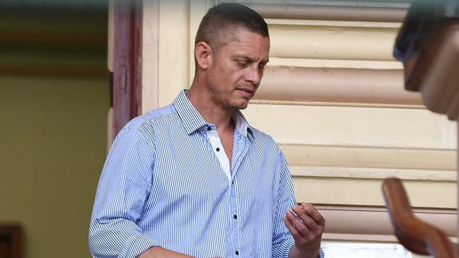 Luke Thomas leaves Newtown Local Court in Sydney, Monday, February 24, 2020. (AAP Image)