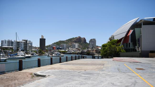 The site of the former IMAX dome theatre, offices and cultural centre. Picture: Shae Beplate.