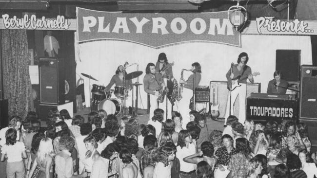 The Troupadores performing at the Playroom