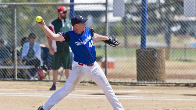 Lincoln Walk pitches for Toowoomba. Picture: Kevin Farmer