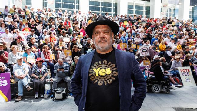 Noel Pearson pictured at Yes campaign rally in Parramatta. Picture: NCA NewsWire / David Swift