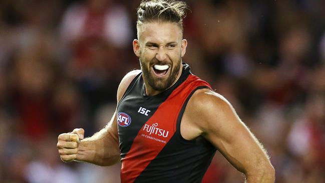 Cale Hooker has been left out of a streamlined Essendon leadership group. Picture: Michael Klein