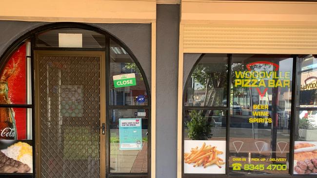 Woodville Pizza Bar has been identified as a high-risk location. Picture: Emma Brasier