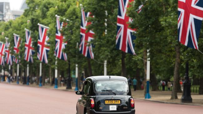 How many crosses are combined on the Union Jack flag?