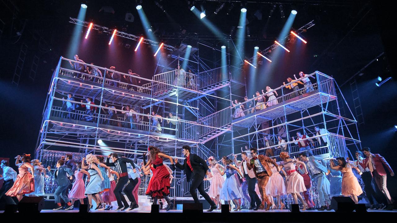 Sean Johnston and Daniel Erbacher in the previous production of Grease. Photo: Kenn Santos and Griffith University's Queensland Conservatorium.