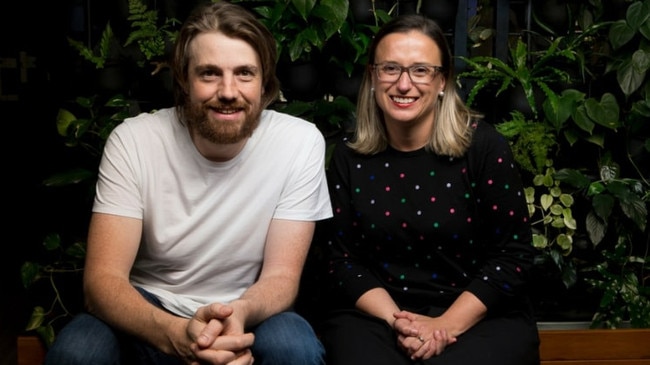 Mike Cannon-Brookes and Brighte founder Katherine McConnell.