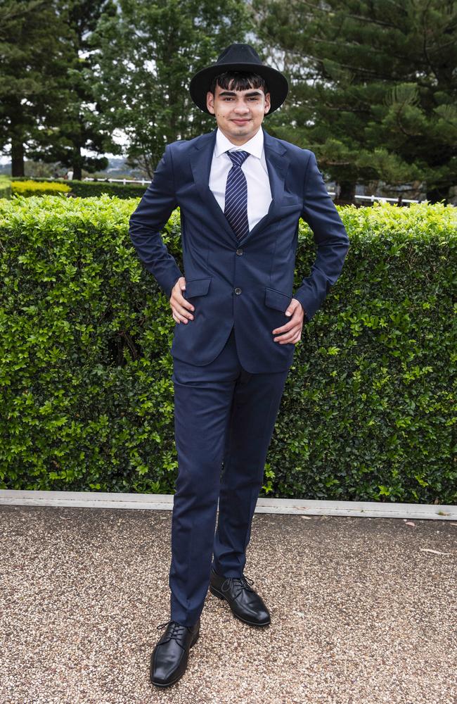 Colenso Botha at Centenary Heights State High School formal at Picnic Point, Friday, November 15, 2024. Picture: Kevin Farmer