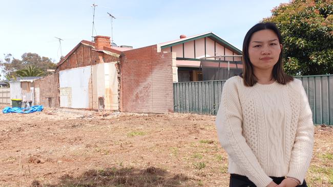 Yali Wu says her family has been “living in fear” since a neighbouring house was demolished without approval and without her knowledge. Picture: Renato Castello