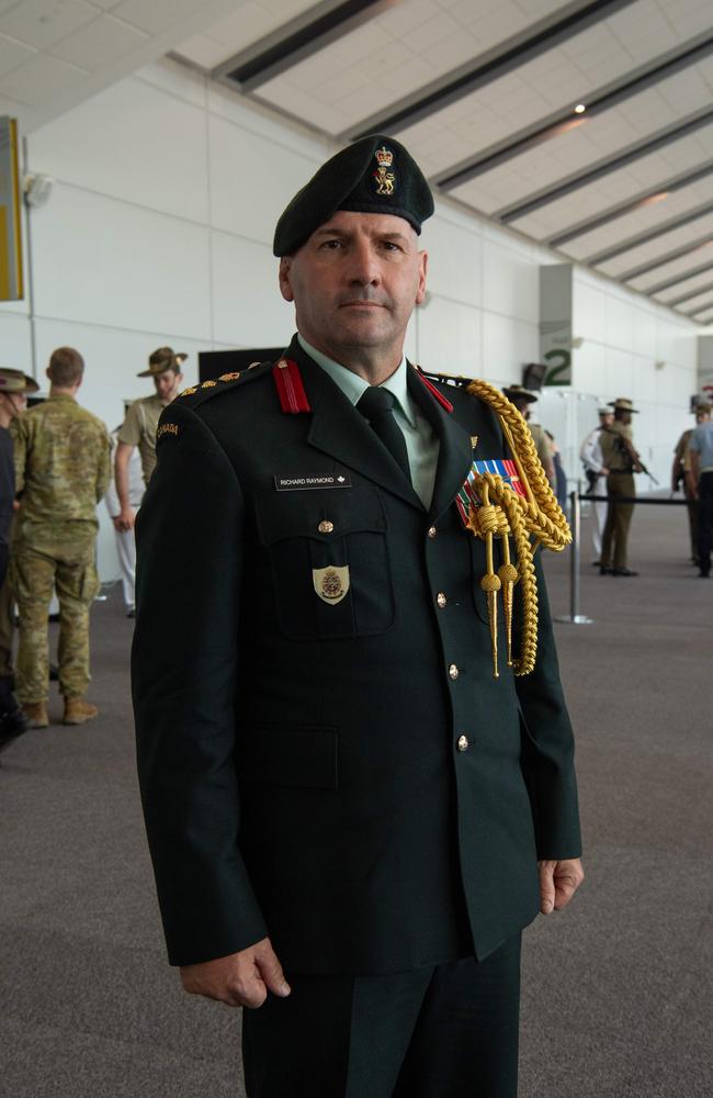 Colonel Richard Raymond Canadian Defence Advisor as the Top End community gathered at the Darwin Convention Centre to commemorate the Bombing of Darwin. Picture: Pema Tamang Pakhrin