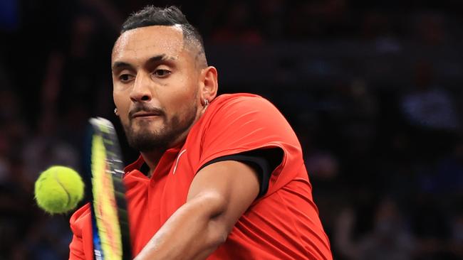 Nick Kyrgios during the 2021 Laver Cup in Boston, Massachusetts. (Photo by Carmen Mandato/Getty Images for Laver Cup)