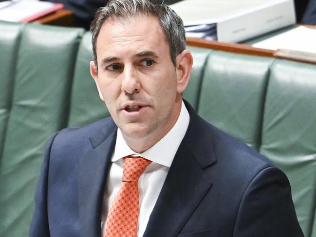 CANBERRA, Australia - NewsWire Photos - October 8, 2024: Federal Treasurer Jim Chalmers during Question Time at Parliament House in Canberra. Picture: NewsWire / Martin Ollman