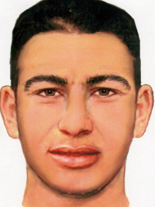 A sketch of the man wanted by police over Kris Toumazis’ murder. Picture: NSW Police