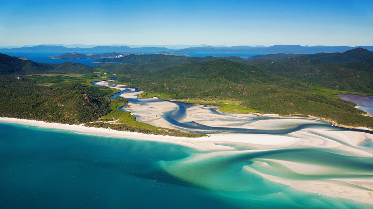 The Whitsundays from above. Picture: iStock