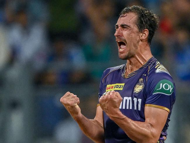 Kolkata Knight Riders opted not to retain fast bowler Mitchell Starc. Picture: AFP