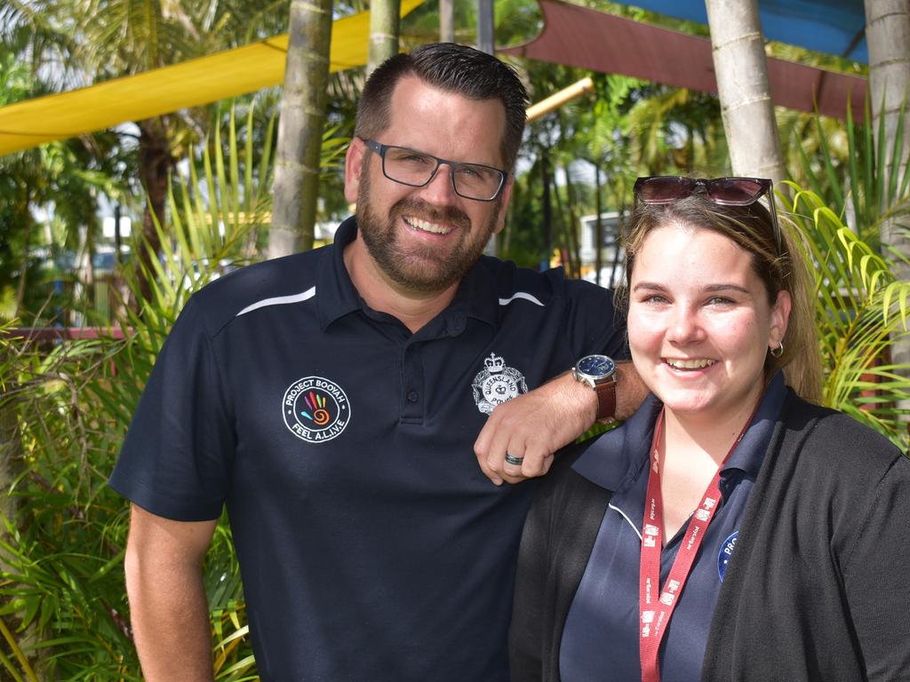 Project Booyah co-ordinator senior constable Keiran Horsfall and youth support officer Danica Crebbin. Picture: Lillian Watkins