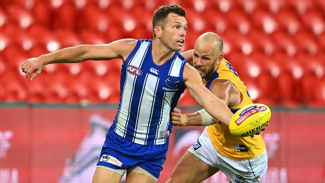 Shaun Higgins looms as the best replacement for Gary Ablett for at least one season. Picture: Quinn Rooney/Getty Images