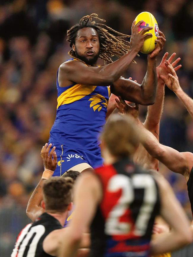 Nic Naitanui leaping high. Picture: Getty Images