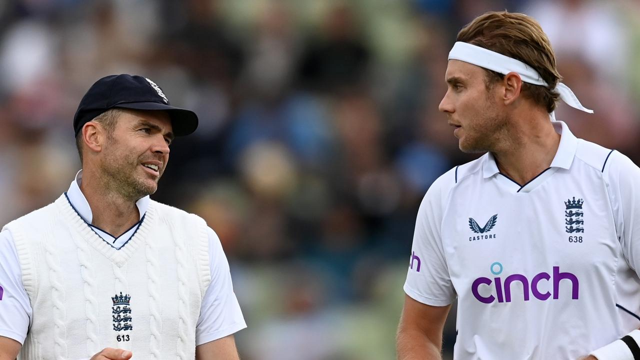 England will once again be reliant upon the experience of Stuart Broad and James Anderson. (Photo by Gareth Copley/Getty Images)