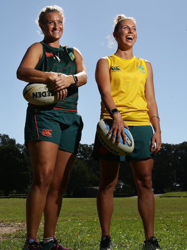 Jillaroos Ruan Sims and Sam Bremner have both taken the field for the Tiger Lillies. Picture Brett Costello