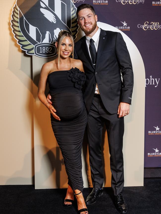 Jack and Mikayla Crisp are expecting their third child. Picture: Aaron Francis / Herald Sun