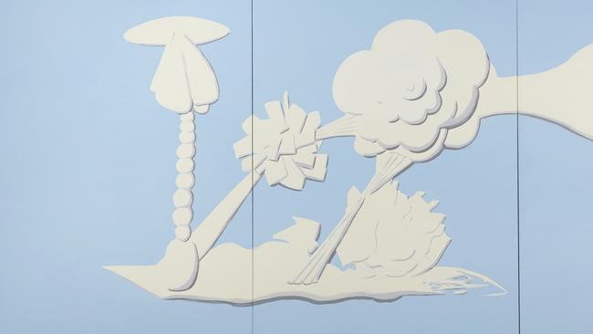 Jasperware (Landscape) 1993, acrylic on canvas by Tony Clark.