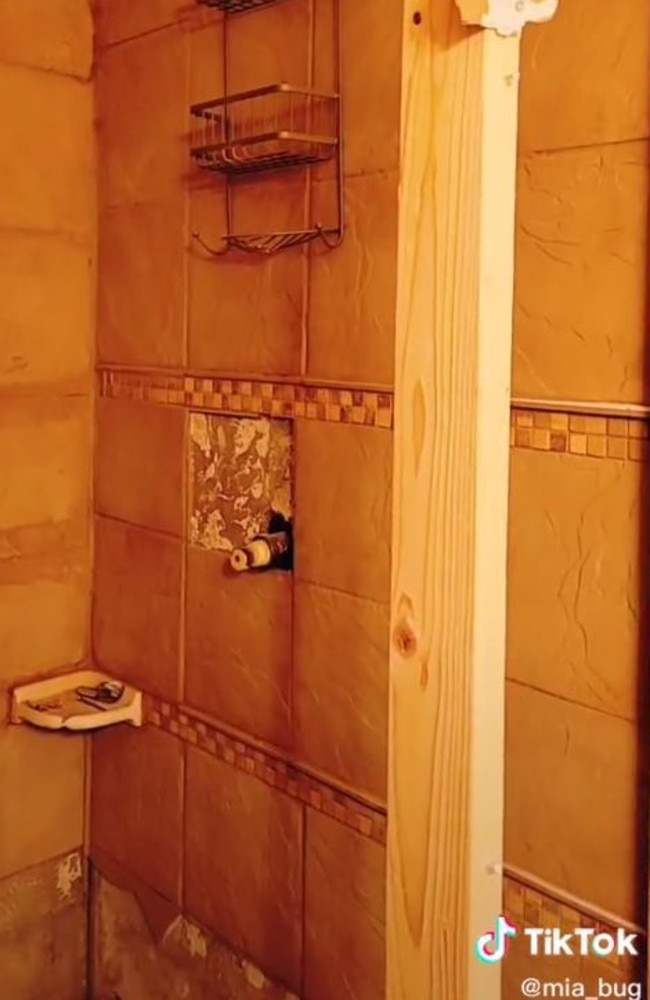 A TikTok Couple Finds a Hidden Shower During a Home Renovation