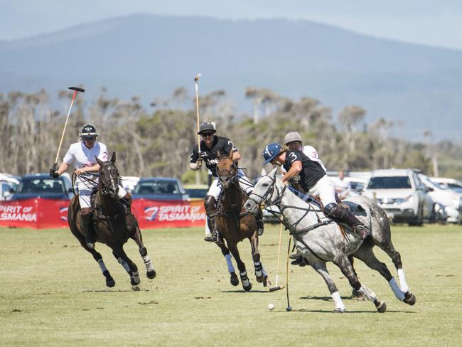 Polo being played at Barnbougle. Picture: STUART GIBSON