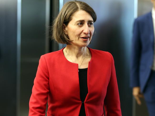 Premier Gladys Berejiklian at the 2017 Project Sydney Youth Forum yesterday. Picture: Richard Dobson