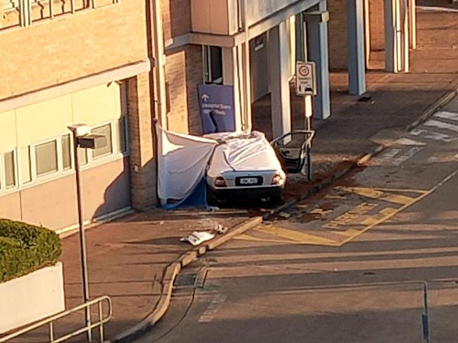 Two people died in the carpark crash. Picture: TNV