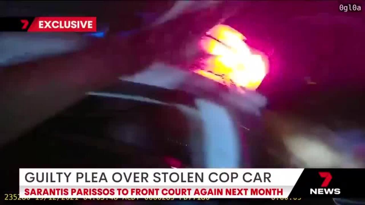 Sarantis Parissos brazenly stole a police car during a traffic stop