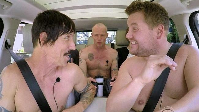 James Corden, Red Hot Chili Peppers strip off for Carpool Karaoke news.au — Australias leading news site