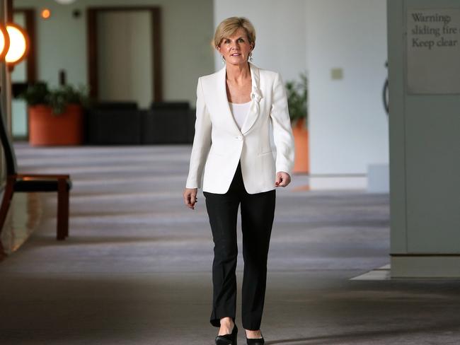 Foreign Affairs Minister Julie Bishop says the missile strike is a ‘game changer’. Picture: News Corp