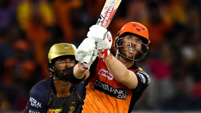 David Warner has been in great for Sunrisers Hyderabad in the IPL. Picture: AFP 