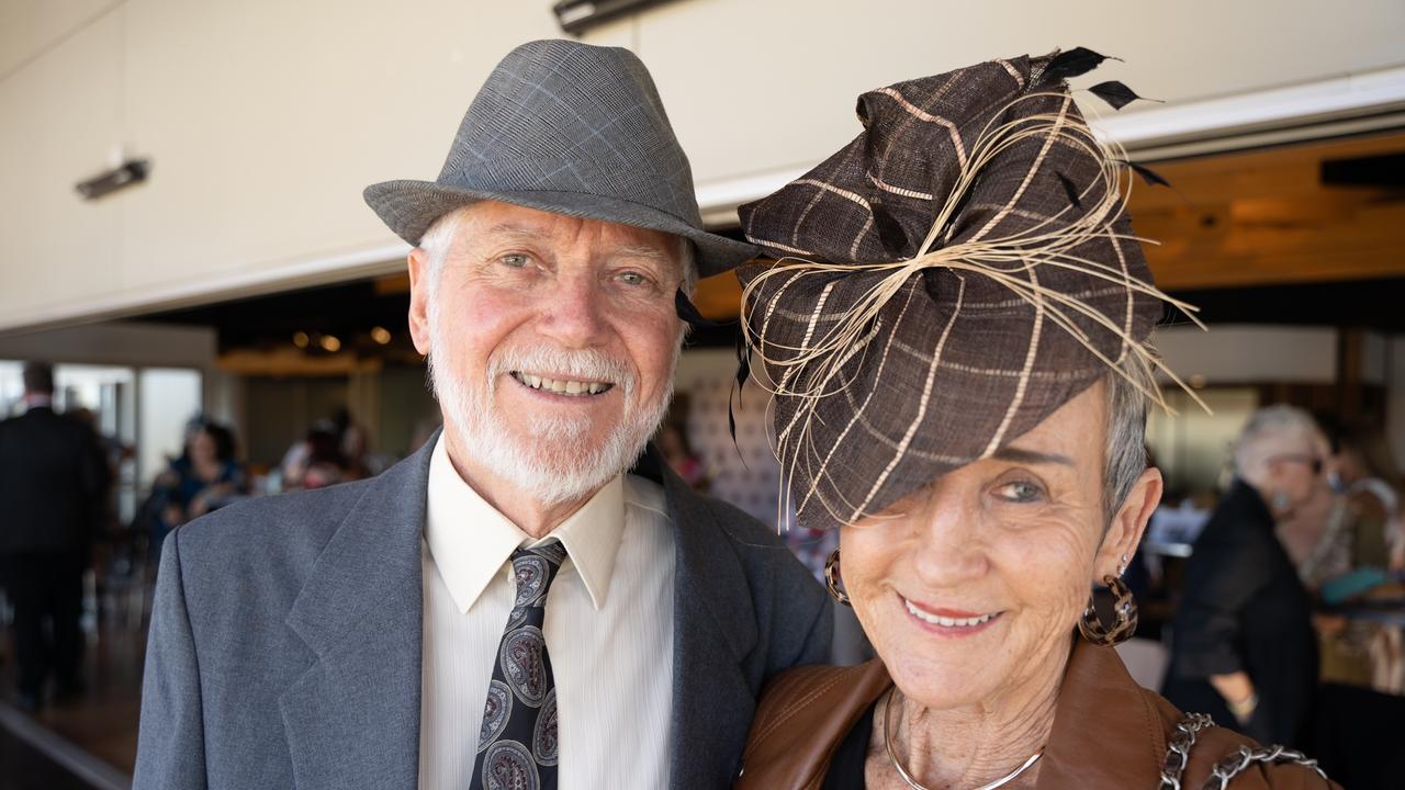 David and Lynda Guy at the Gympie Muster Races. Saturday, August 19,. 2023. Picture: Christine Schindler