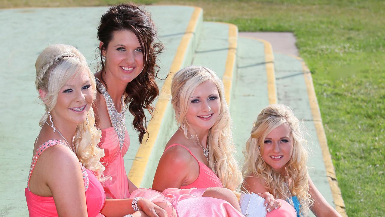 Montrose High School held its leavers dinner at Tattersall's Park. (L-R) Amber Scotney (16), Abbie Taylor (16), Sarah Featherstone (16), Louise Nelson (16).