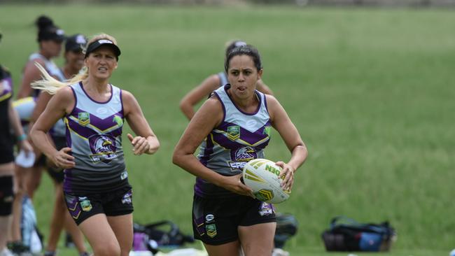 Northern Eagles players in action at the National Touch League. Picture: supplied