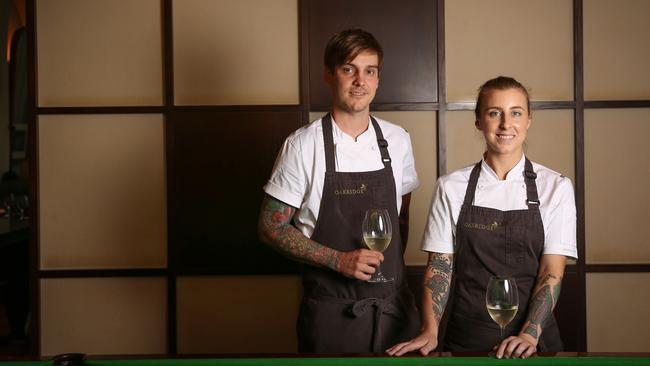 Chefs Matt Stone and Jo Barrett. Picture: Nicole Cleary